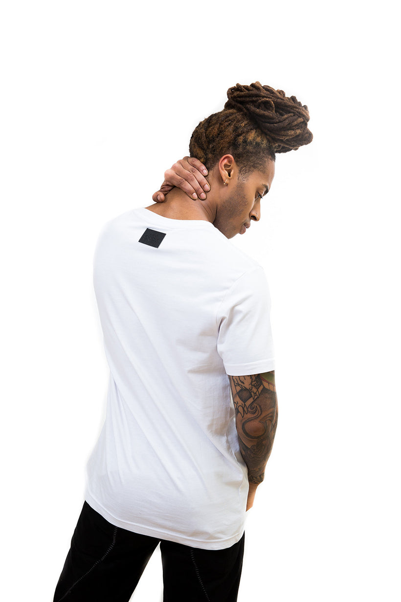 Unisex Gloss White Skull T-Shirt