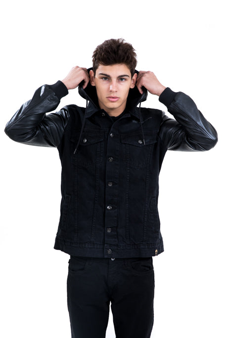 Limited Edition Denim Leather Sundial Jacket