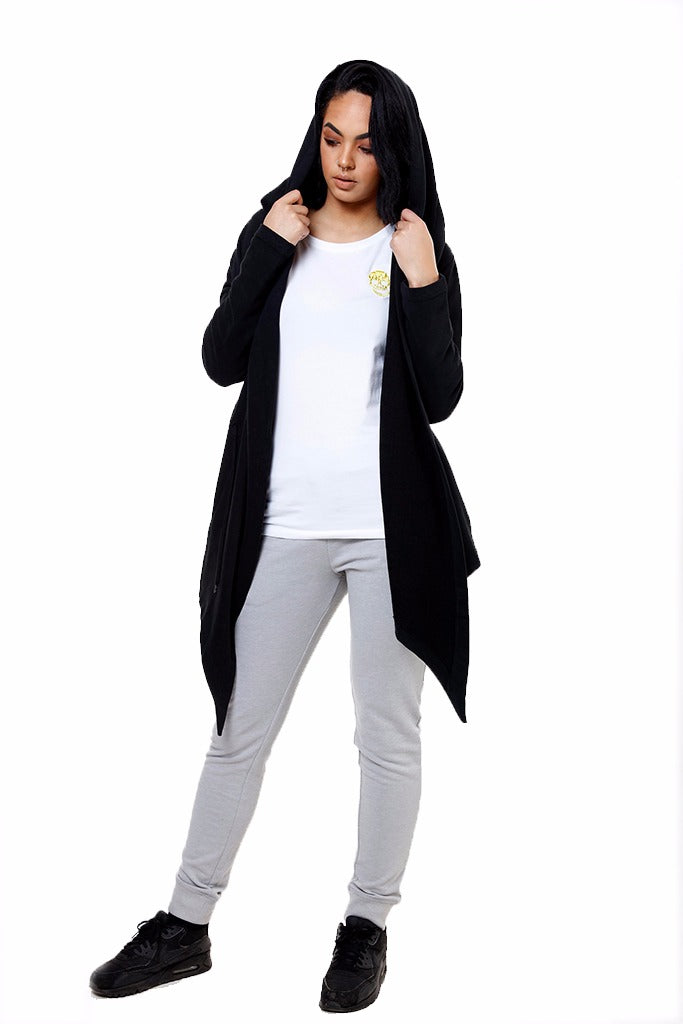 Ladies Black Skull Cardigan