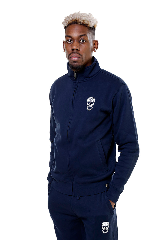 Mens Navy Sweat Jacket