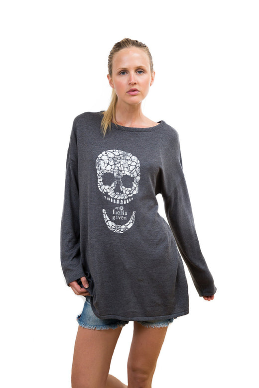 Ladies Scoop Neck Knitted Sweater