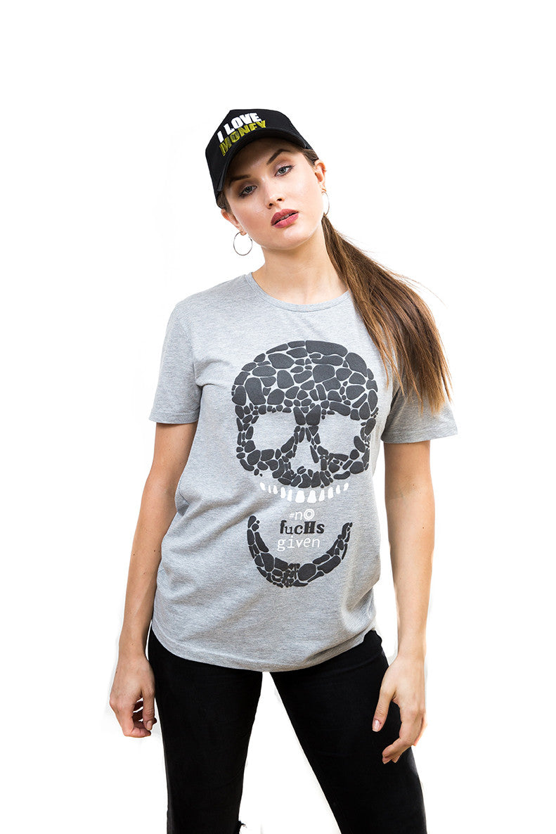 Ladies Skull Boyfriend T-Shirt