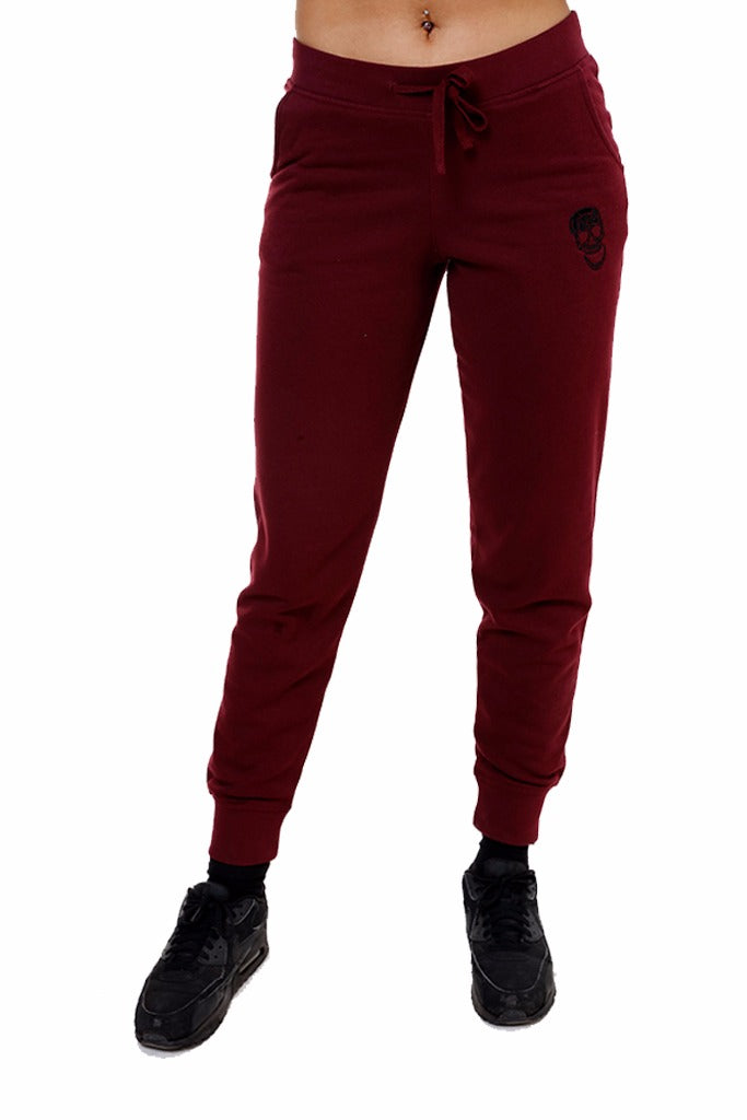 Ladies Burgundy Sweatpants