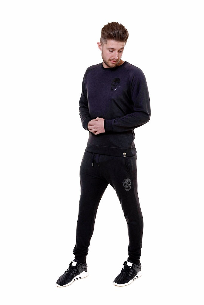 Mens Slim Fit Black Sweatpants – #NoFuchsGiven