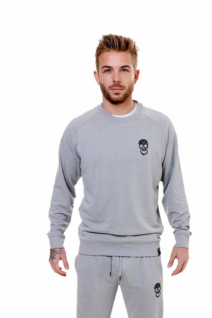 Mens Silver Slim Fit Sweatshirt – #NoFuchsGiven - Main Image