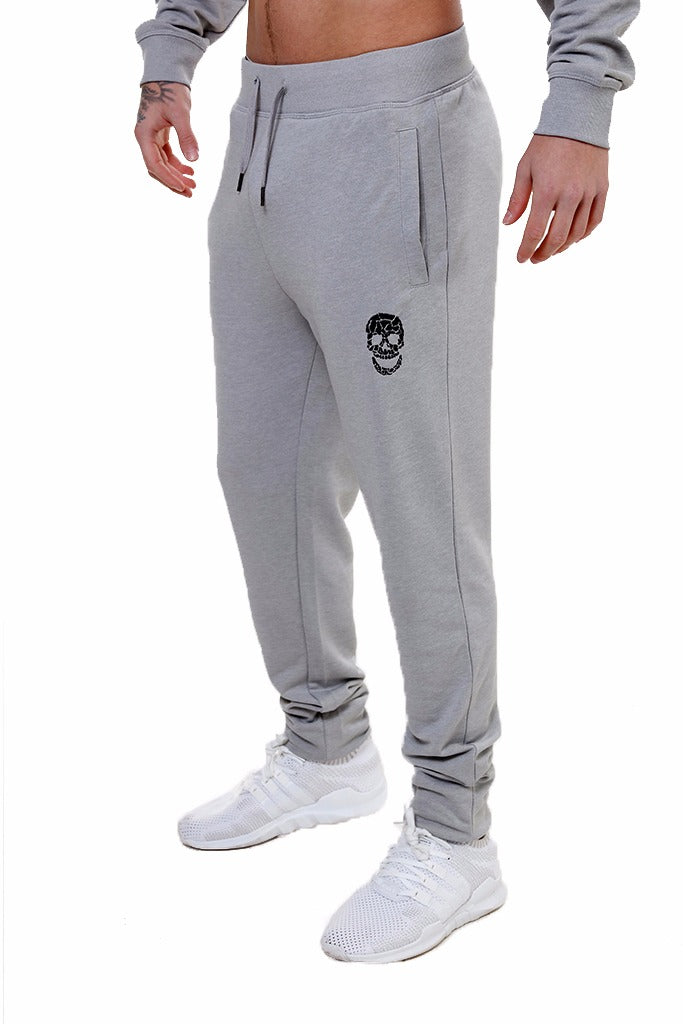 Mens Slim Fit Silver Sweatpants – #NoFuchsGiven