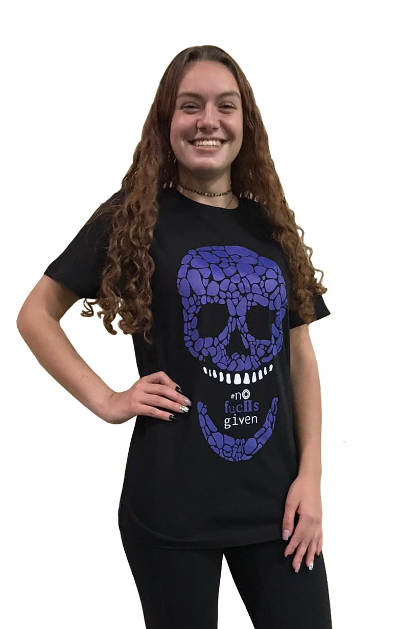 Unisex Blue Skull T-Shirt