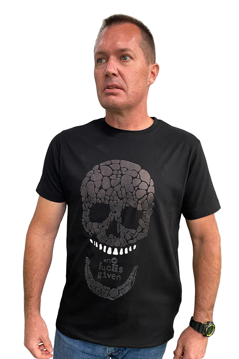 Unisex Charcoal Skull T-Shirt